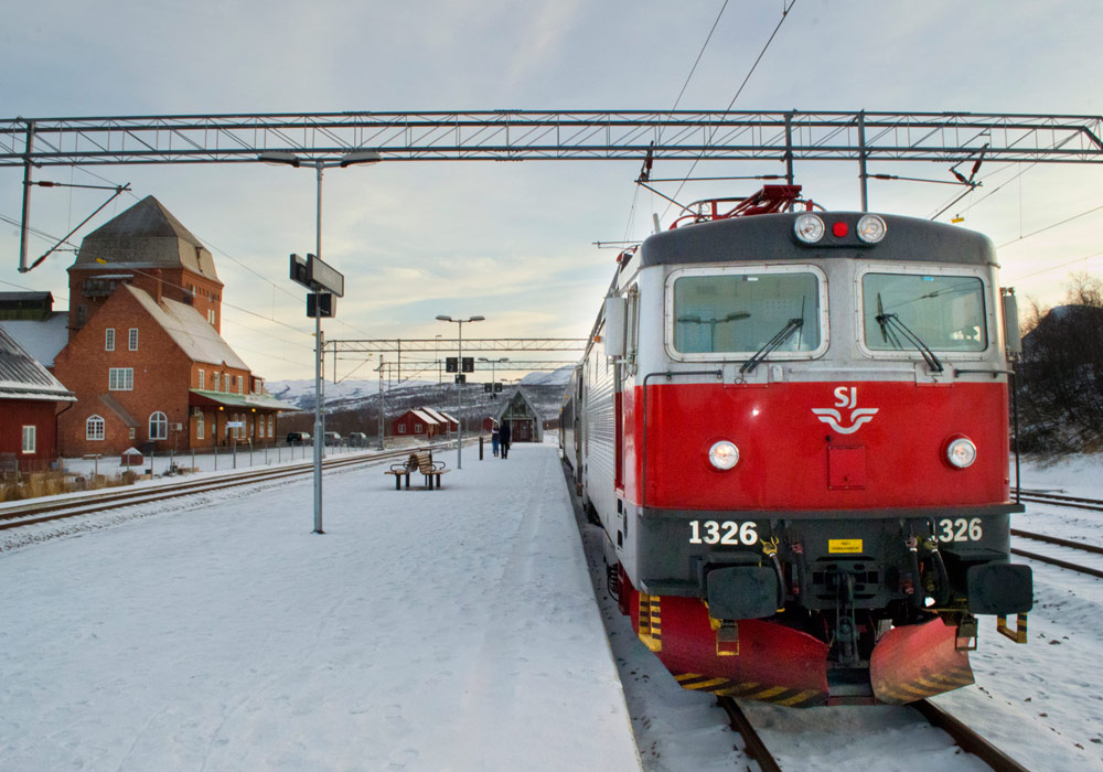 The night train is the most comfortable option for getting from Stockholm to Kiruna