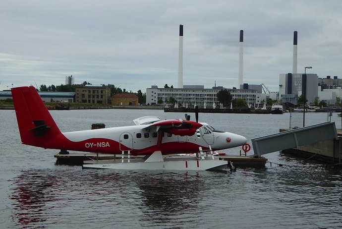 An exciting way of getting to Aarhus from Copenhagen is by sea plane