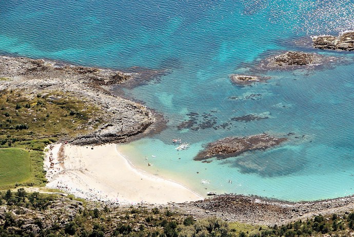 Summer is the best time to chill out on one of Norway's beautiful white sand beaches