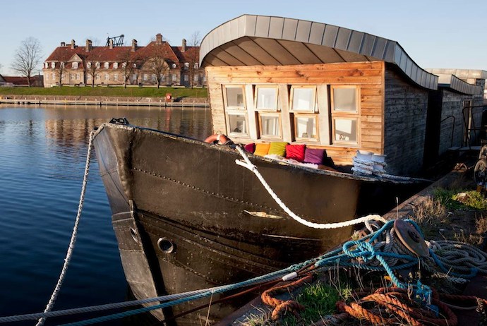 Upcycled houseboat near Refshaleøoen’s hipster bars