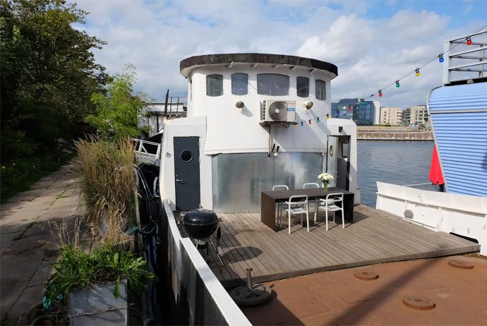 This converted trawler is a great place to stay in Copenhagen