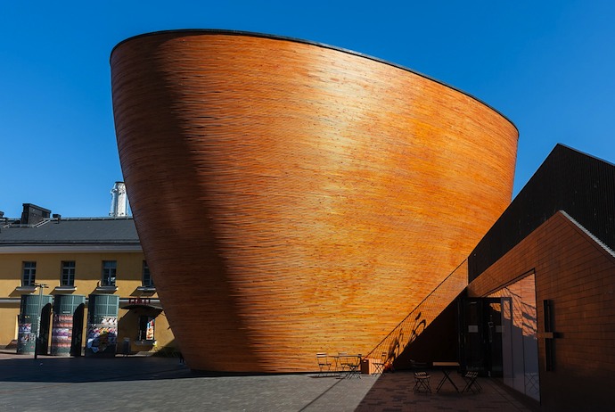 The Kammpi Chapel is a great place to visit in Helsinki