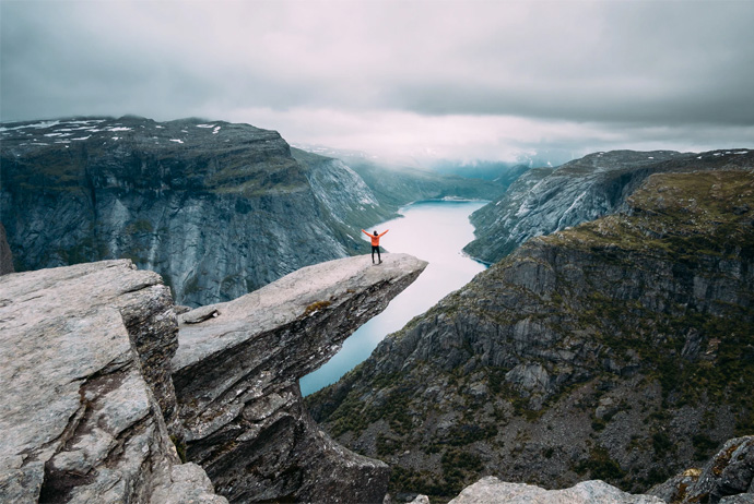 Trolltunga is one of the most famous sights in Norway