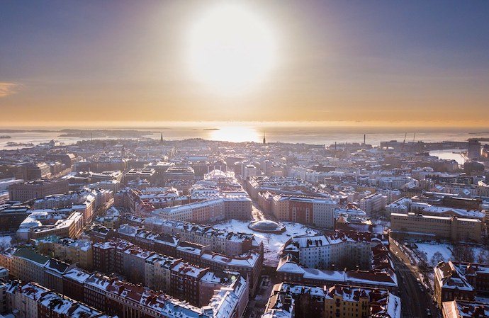 You can enjoy great views over Helsinki for free