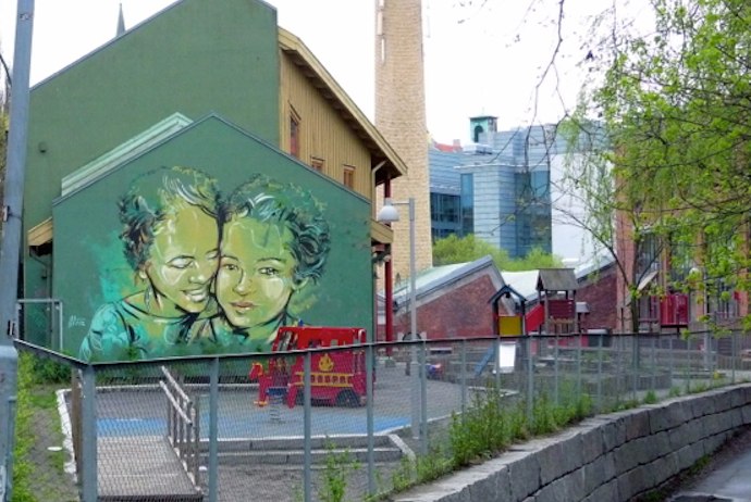 Check out the street art on hipster walking tour of Oslo