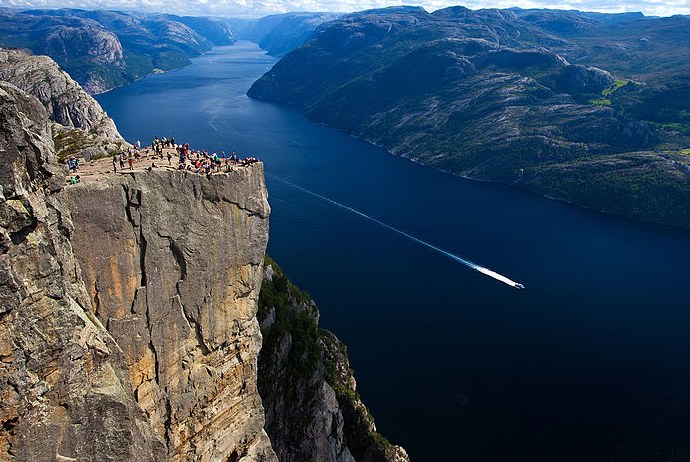 The dramatic Pulpit Rock, Norway
