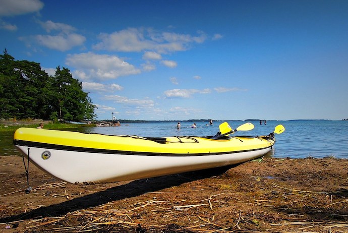 You can explore Helsinki archipelago by kayak