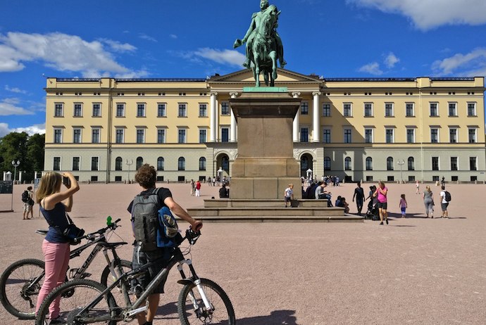 It's easy to see Oslo's main sights by bike