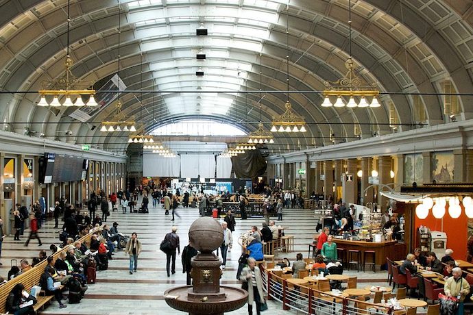 Stockholm Central Station has plenty of luggage lockers