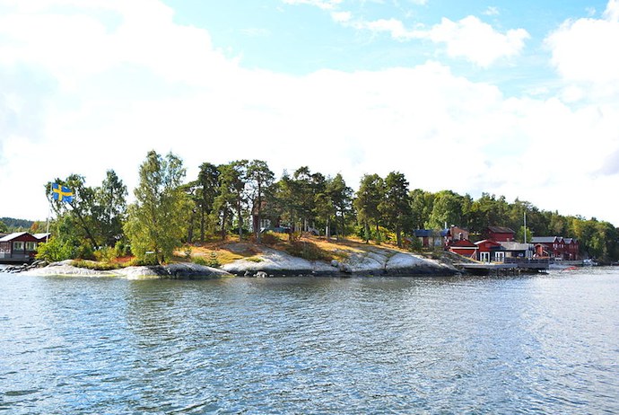 Fjäderholmarna, one the nearest islands to the Stockholm