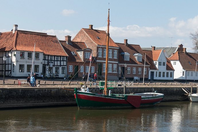 boast along the waterfront, Ribe, Denmark