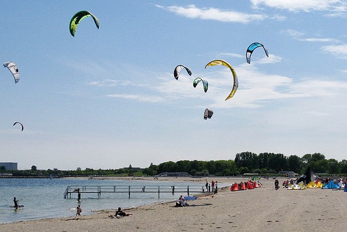 Amagar beach is a great place for swimming and beach activities near Copenhagen