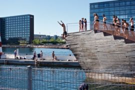 Islands Brygge Harbour Baths is great for children, Copenhagen