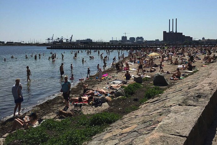 Svanemølle Beach, Copenhagen is good for a swim