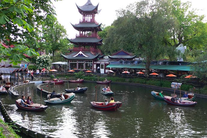 Tivoli Gardens, Copenhagen is great for kids