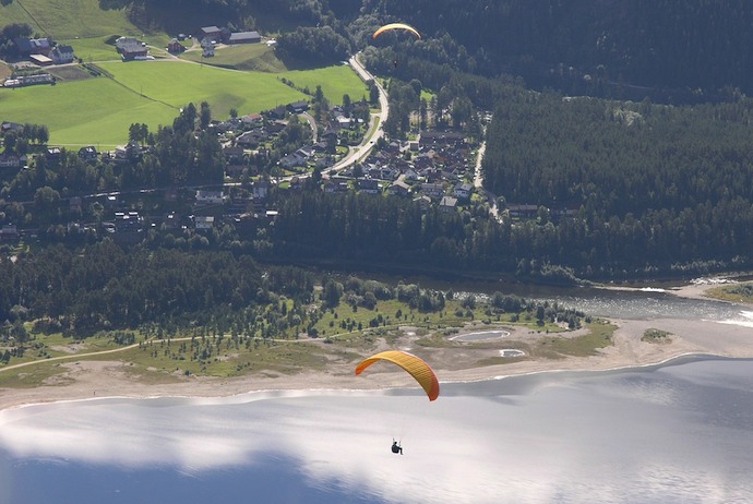 Paragliding, Voss, Norway