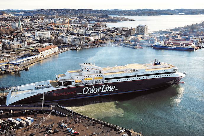 Color Line ferry in Kristiansand