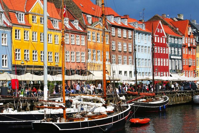 Nyhavn is a great place for a stroll during summer