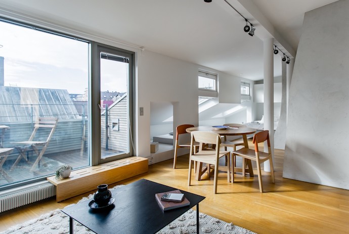 trendy apartment, roof terrace, Helsinki