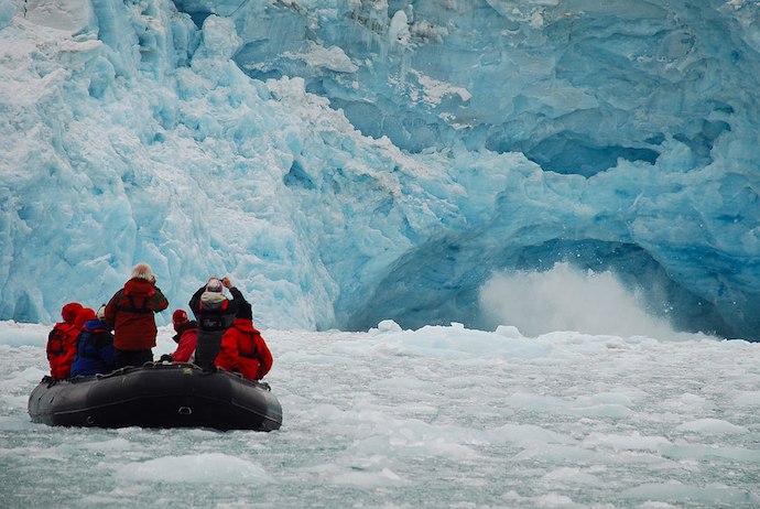 Eco-tourism is a big deal in Svalbard, Norway