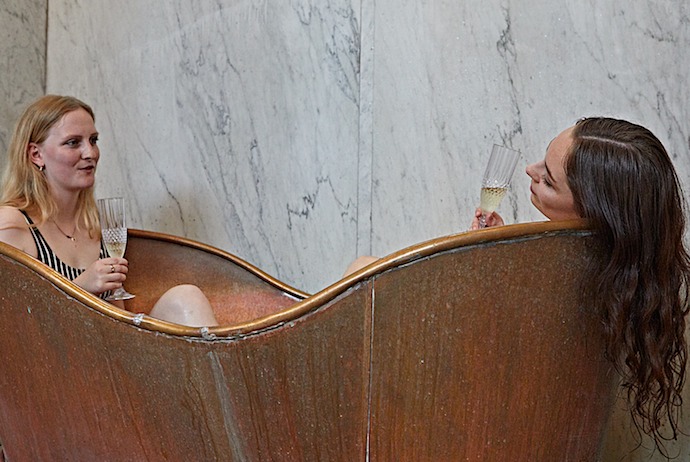 Bath with a friend in a Copenhagen bath house