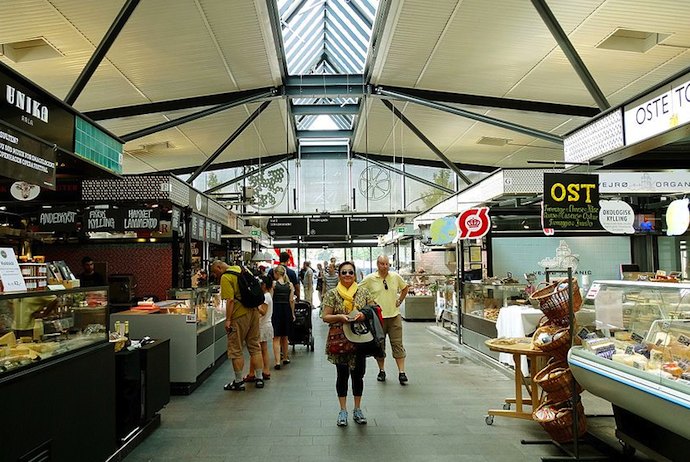 Torvehallerne food market, Copenhagen, Denmark