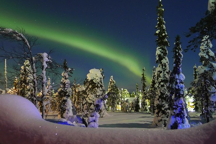 Finland is a great place for viewing the northern lights