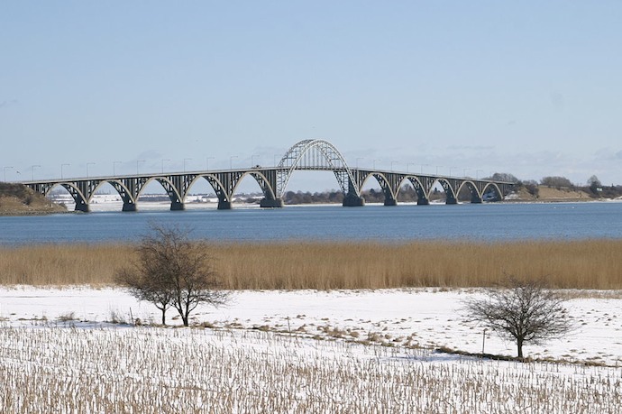 Queen Alexandrine's Bridge is one of Denmark's most attractive bridges