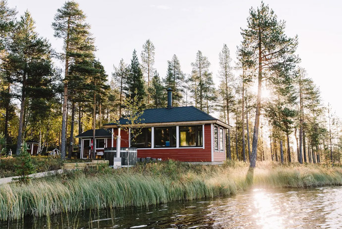 This airbnb rental in Finland is seriously cool