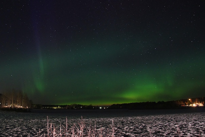 Seeing the northern lights in Lapland is totally free