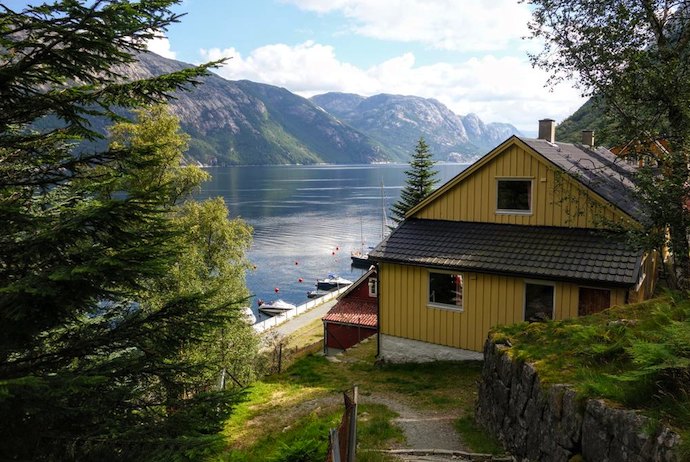 Fantastic Flørli 4444 Hostel, on the edge of Norway's Lysefjord