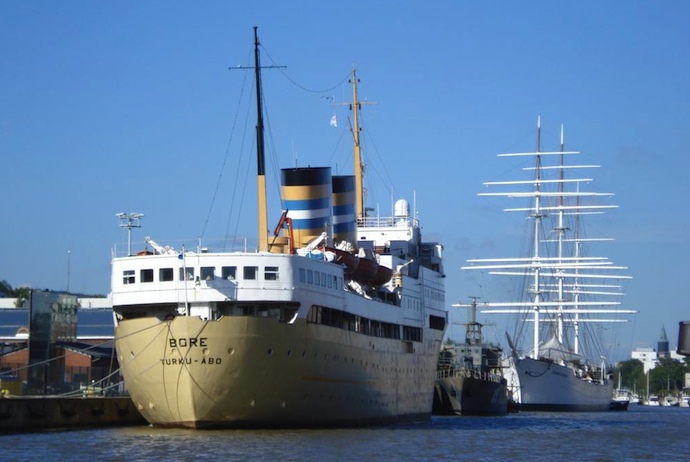Hostel in a former steam ship, Turku, Finland