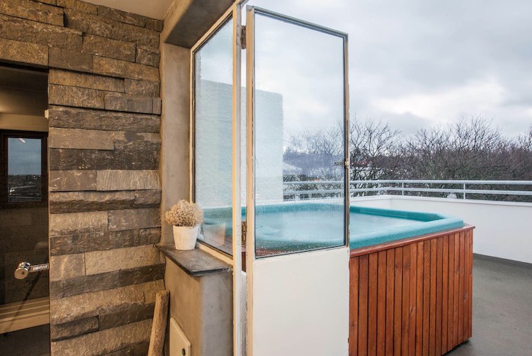 City centre apartment with a hot tub and views, one of Iceland's best Airb&bs