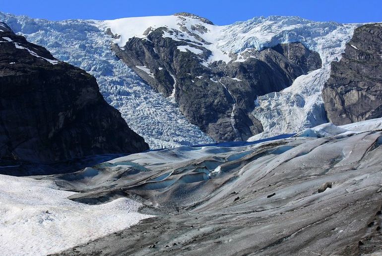 Jostedalsbreen is the best place in Norway for glacier walks