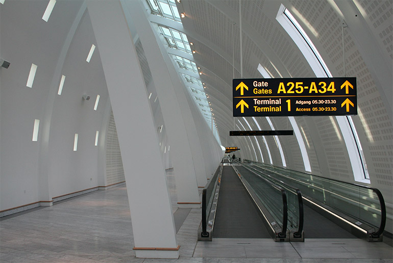 Copenhagen's airport has some great facilities and things to do