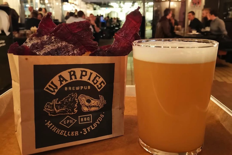 Mikkeller WarPigs serves great food and beer, one of Copenhagen's best breweries.