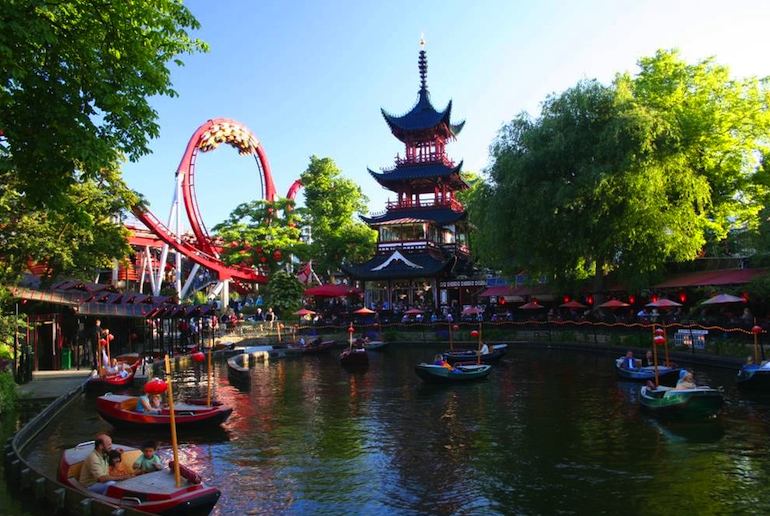 Tivoli Gardens in central Copenhagen is one of Scandinavia's best theme parks