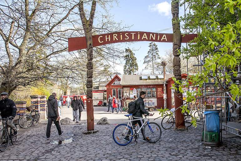 Explore Freetown Christiania, on a free walking tour of Copenhagen