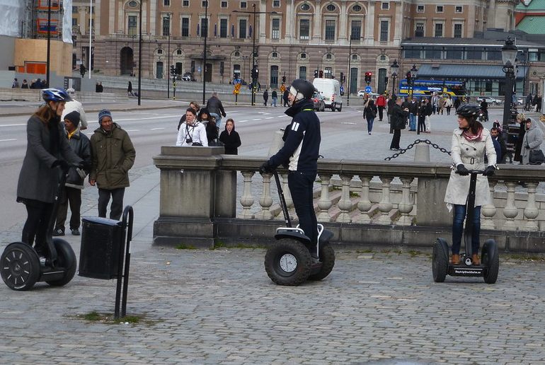 Probably the most fun way of getting round Stockholm is on a segway tour