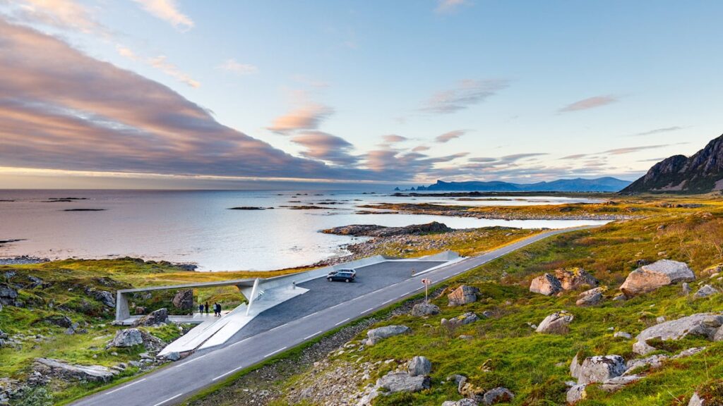 mountains by the sea