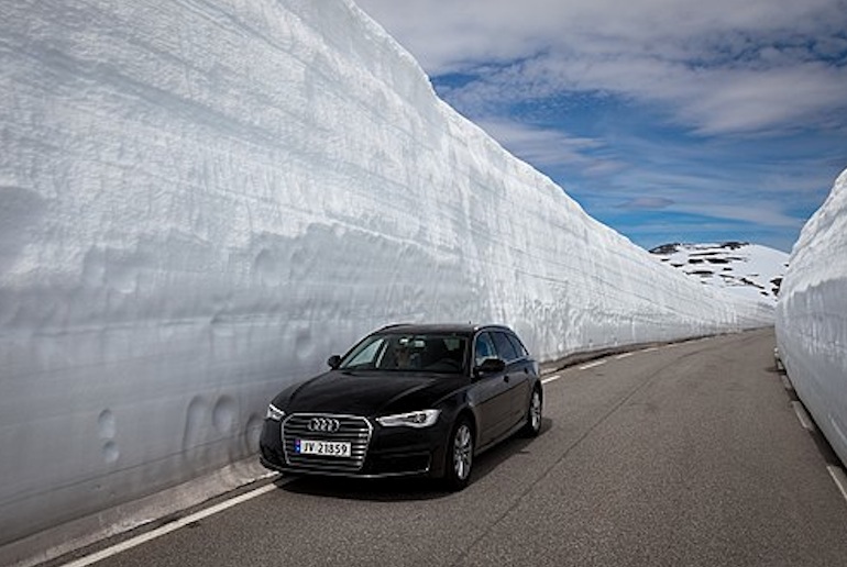 The Snow Road, Aurlandsfjellet  one of Norway's scenic drives