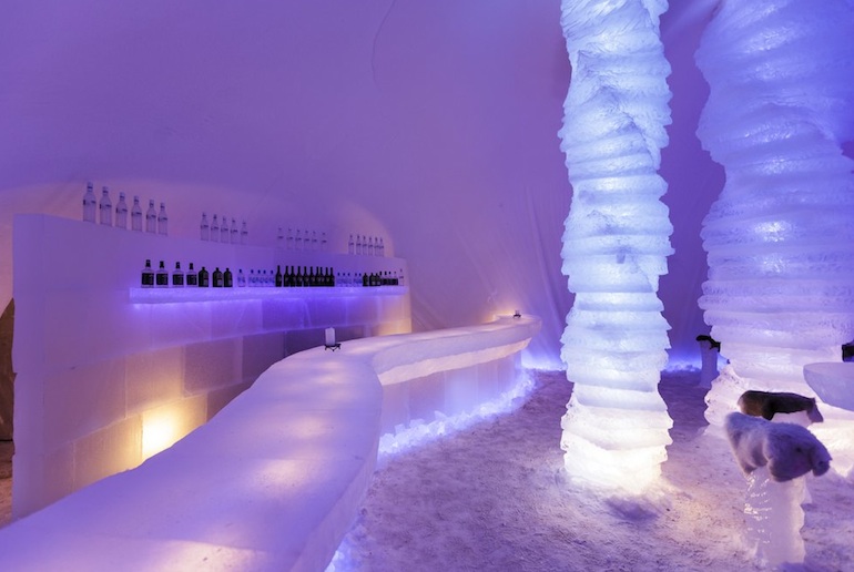 Check out the Ice bar in Rovaniemi in the Arctic Circle, one of Scandinavia's coollest ice bars