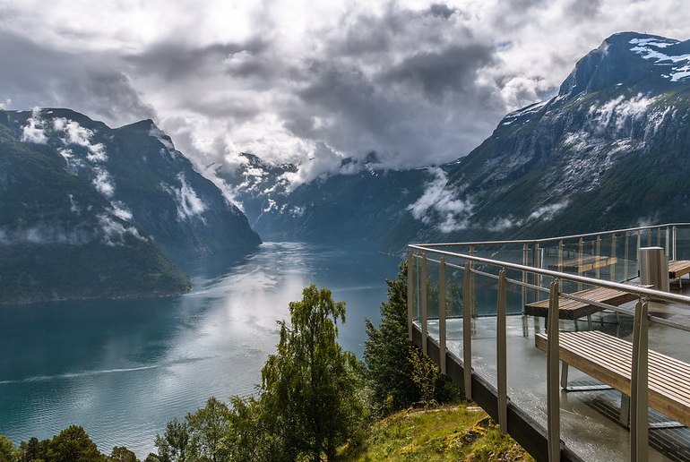 The Geiranger viewpoint, on one of Norway's scenic drives