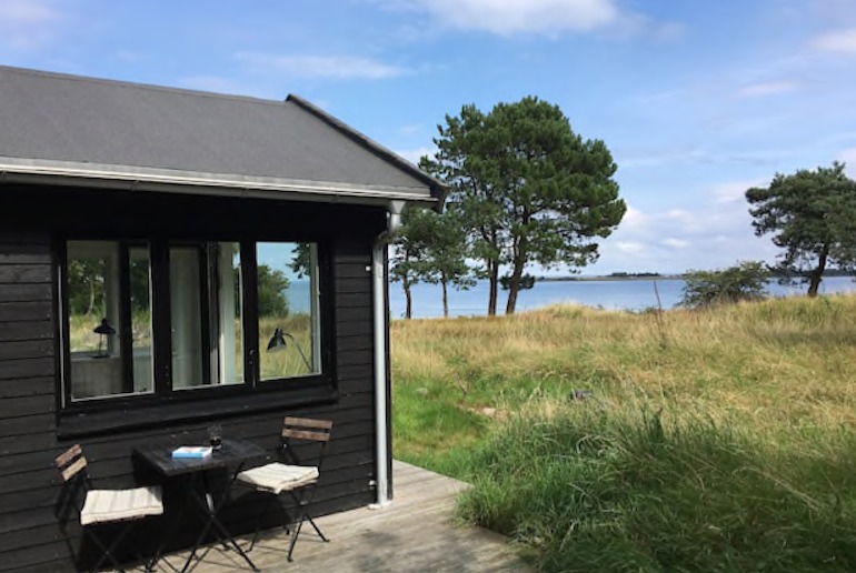 Escape to an island in Denmark, at this lovely cabin by the beach