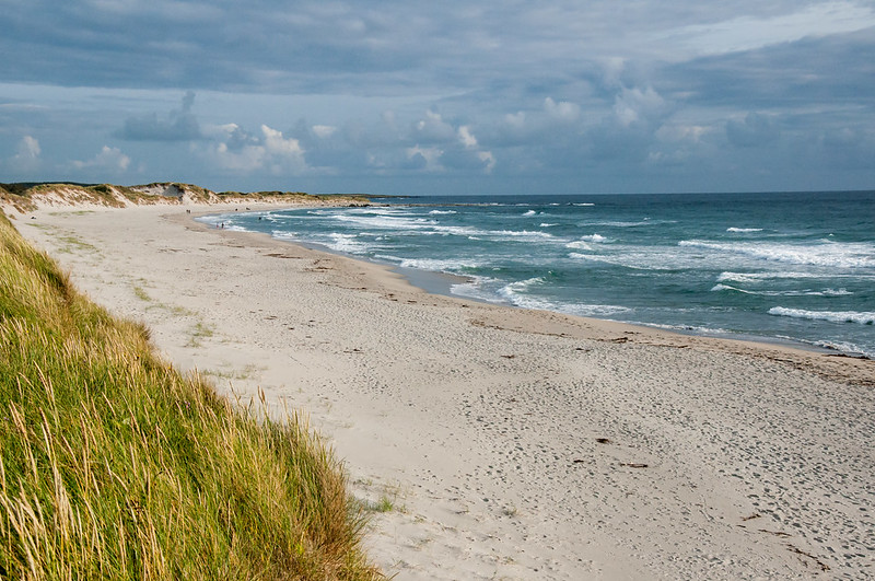 Orre Beach, a lovely long sandy beach in Norway.