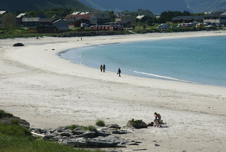 The Lofoten islands in Norway have some of the country's best beaches