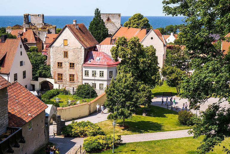 The medieval town of Visby is a highlight of Gotland, Sweden