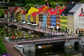town made of lego blocks