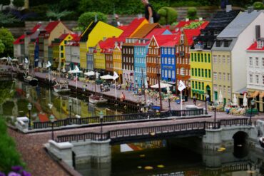 town made of lego blocks