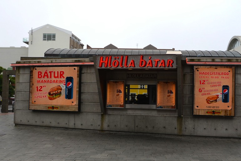 East at fast food kiosks if you're visiting Iceland on a budget